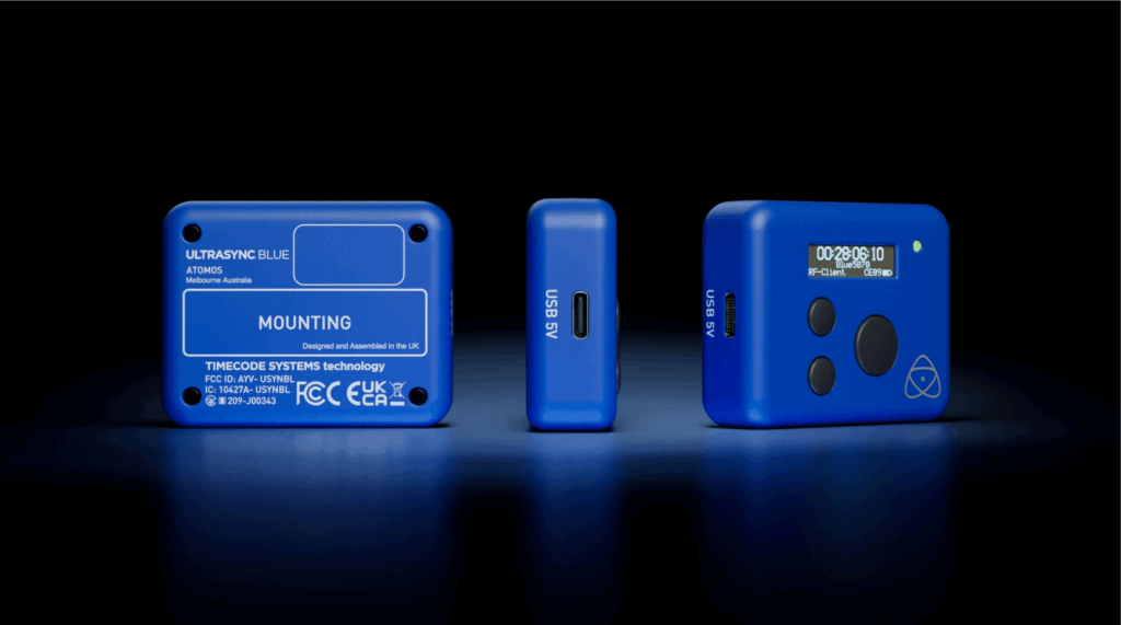 Atomos Ultra Sync blue side front Atomos Ultra Sync blue side front
